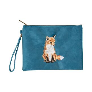 WRENDALE 'DAYDREAMER' Fox Embroidered Pouch