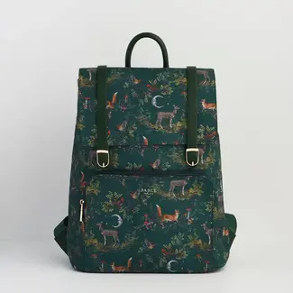 Fable England Into the Woods Green Buckle Medium Backpack