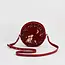 Fable England Star Gazing Rabbit Red Embroidered Circle Bag