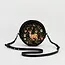Fable England Aurora Fawn Embroidered Black Circle Bag