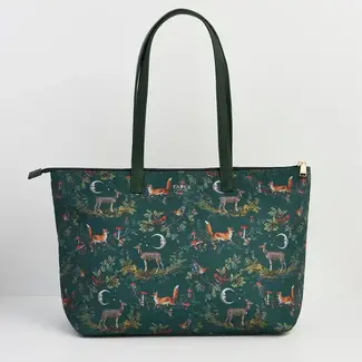 Fable England Green Into the Woods Grab Tote