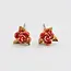 Fable England Gold English Rose Stud Earrings