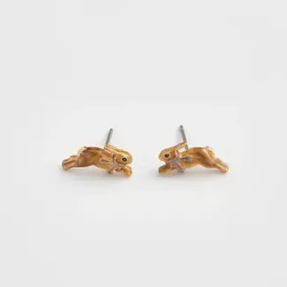 Fable England Cozy Bunny Stud Earrings