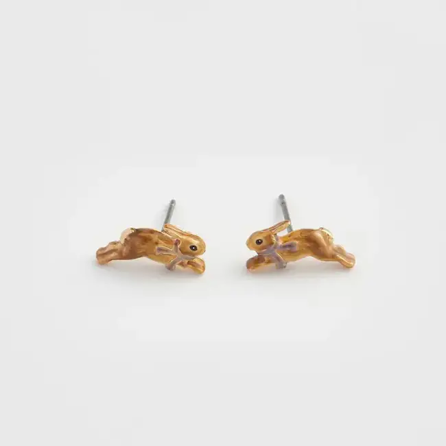 Fable England Cozy Bunny Stud Earrings