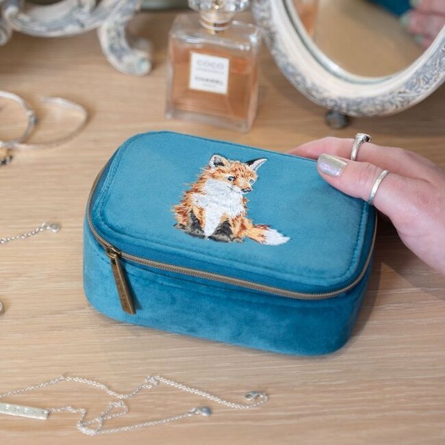 Wrendale 'DAYDREAMER' Fox Embroidered Accessory Case