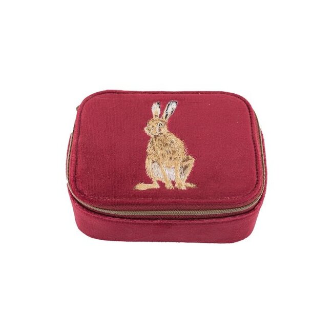 WRENDALE 'GOLDEN HOUR' Hare Embroidered Accessory Case