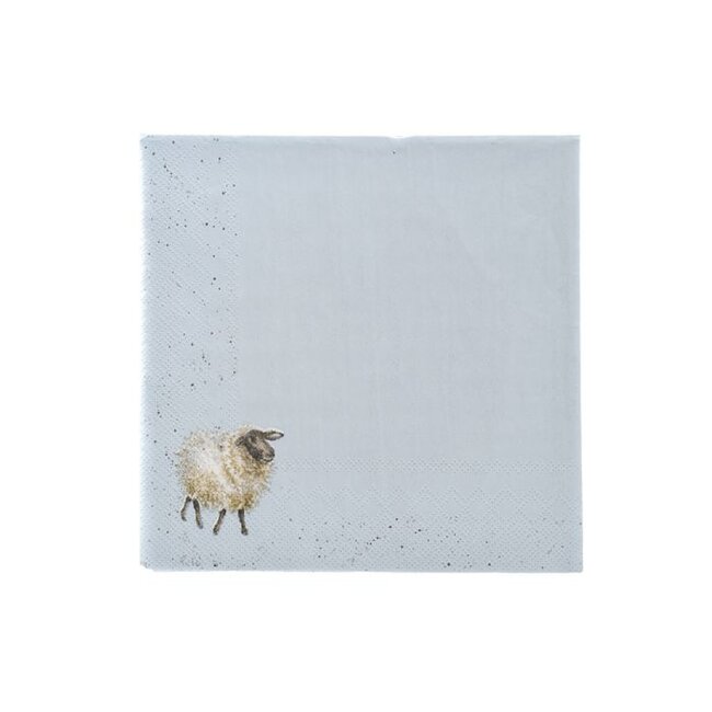 Wrendale 'THE WOOLLY JUMPER' Sheep Cocktail Napkins