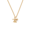 Fable England Gold English Rose Pearl Toggle Necklace
