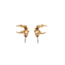 Fable England Gold Nightshade Moon Stud Earrings