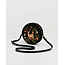 Fable England Aurora Fawn Embroidered Black Circle Bag