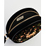 Fable England Aurora Fawn Embroidered Black Circle Bag