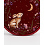 Fable England Star Gazing Rabbit Red Embroidered Circle Bag