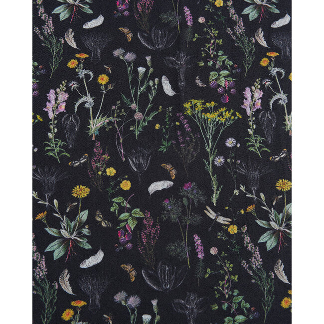 Fable England Wilderness Black Tassel Scarf