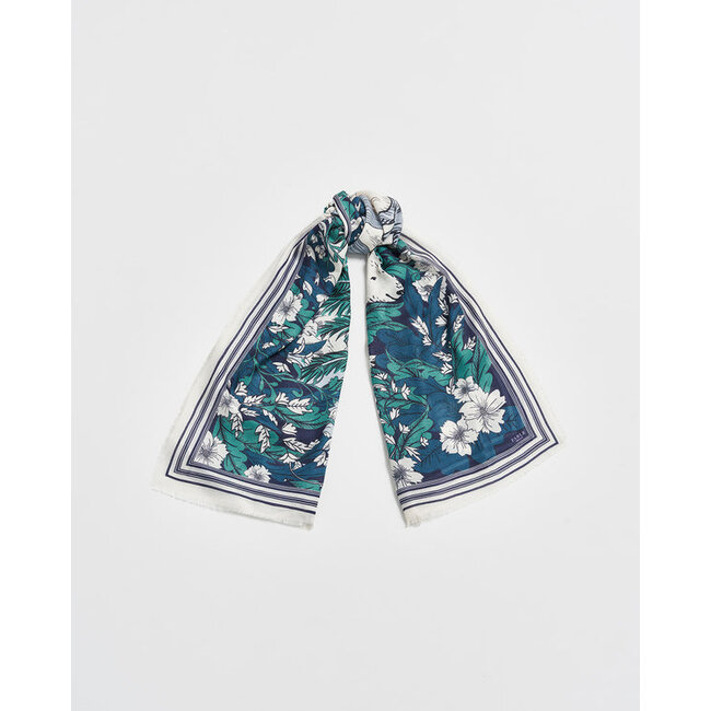 Fable England Solara Tales Teal Scarf