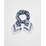 Fable England Ditsy Blue Folk Square Scarf