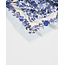 Fable England Ditsy Blue Folk Square Scarf