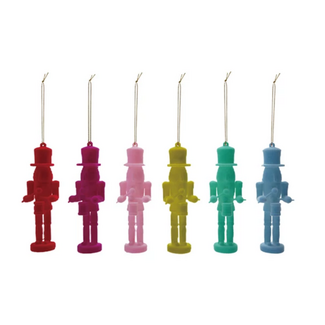 Flocked Plastic Soldier Ornament (more colours)