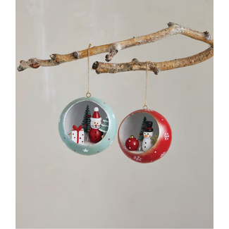 Paulownia Wood Diorama Ornament with LED (two designs)