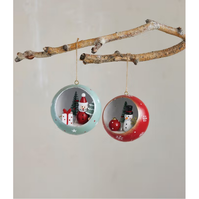 Paulownia Wood Diorama Ornament with LED (two designs)