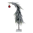 Faux Evergreen Tree with Red Ball Ornament - 17 3/4"