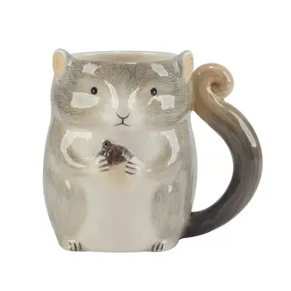 Woodland Critters Fall 3-D Mugs 16 oz- Squirrel