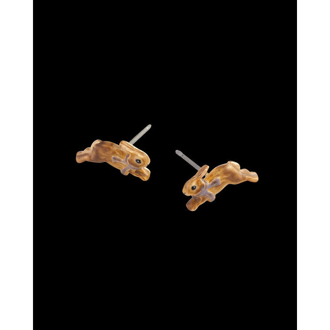 Fable England Cozy Bunny Stud Earrings