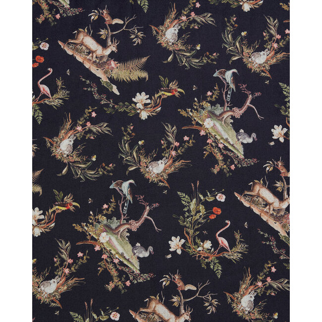 Fable England Wonderland Toile Fringe Scarf