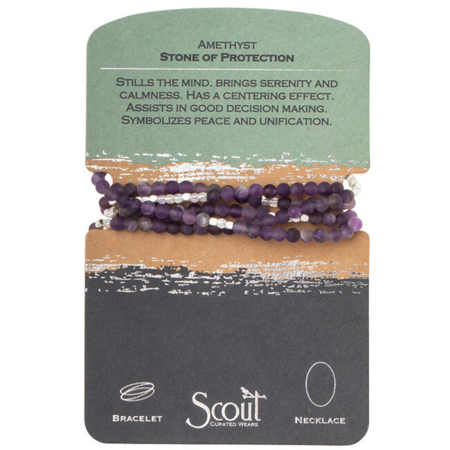 Scout Stone Wrap Bracelet/Necklace (more colours)