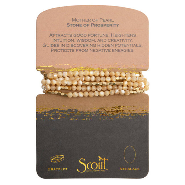 Scout Stone Wrap Bracelet/Necklace (more colours)