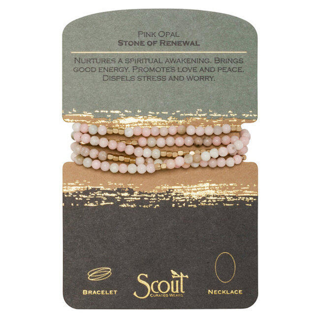 Scout Stone Wrap Bracelet/Necklace (more colours)