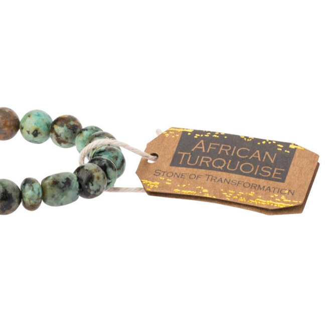 Scout Stone Stacking Bracelet - African Turquoise