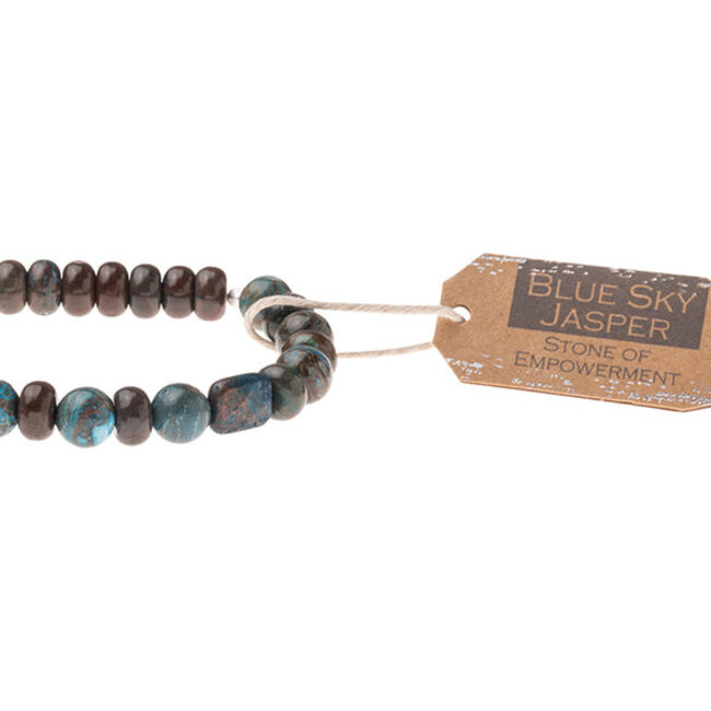 Scout Stone Stacking Bracelet  - Blue Sky Jasper