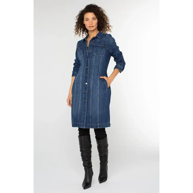 Liverpool Los Angeles Long Trucker Coat - Centerbrooke