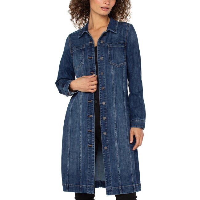 Liverpool Los Angeles Long Trucker Coat - Centerbrooke