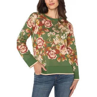 Liverpool Los Angeles Floral Sweater FINAL SALE