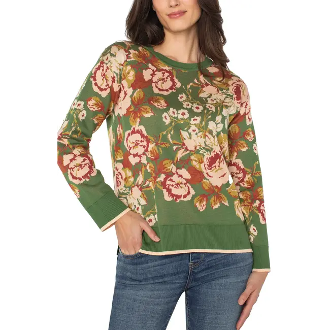 Liverpool Los Angeles Floral Sweater