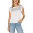 Liverpool Los Angeles Sleeveless Woven Knit Top in Whipped Cream