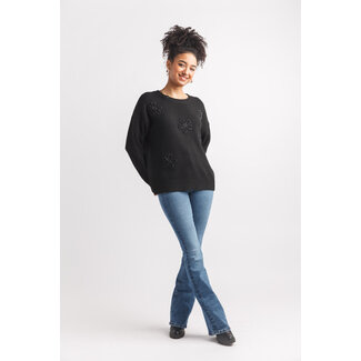 Papillon Daisy Rope 3D With Shimmer Sweater FINAL SALE