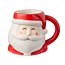 Christmas Whimsy Santa 3-D Mug 18 oz.