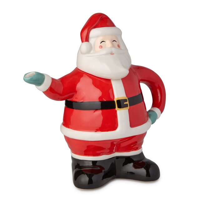 Christmas Whimsy Santa 3-D Teapot 36 oz