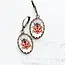 A Pocket of Posies Ladybug Earrings -  Clear Dome - Lady Bug Insect