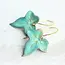 A Pocket of Posies Ivy Leaf Earrings - Verdigris Patina