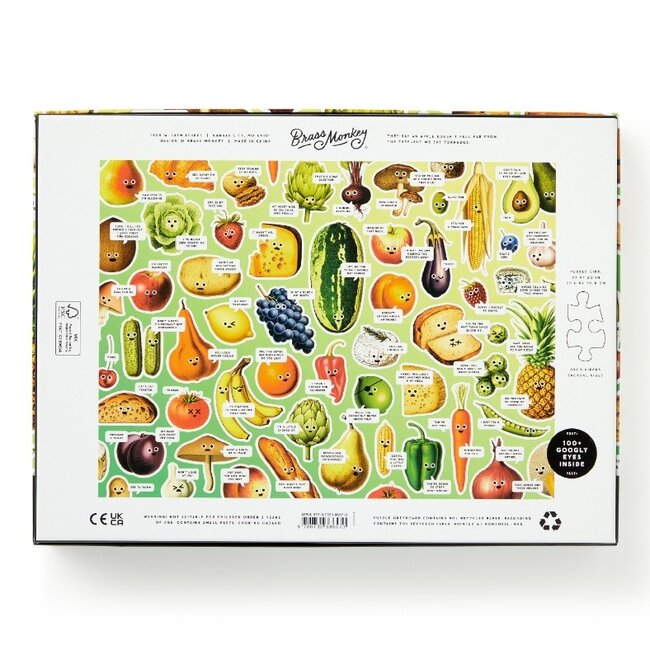 Googly Food – 1000 Piece Jigsaw Puzzle