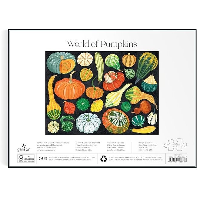 Galison/mudpuppy World Of Pumpkins Puzzle - 1000 Pieces