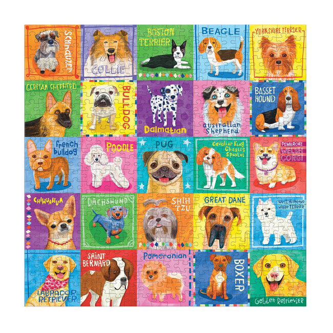 Galison/mudpuppy Pawsome Portraits - 500 Piece Family Puzzle