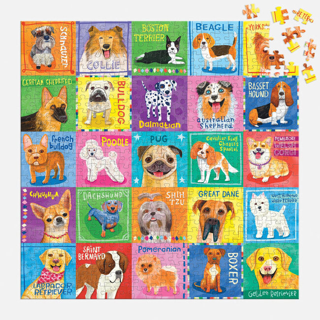 Galison/mudpuppy Pawsome Portraits - 500 Piece Family Puzzle