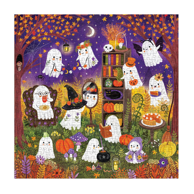 Galison/mudpuppy Ghostly Gathering 500 Piece Family Puzzle