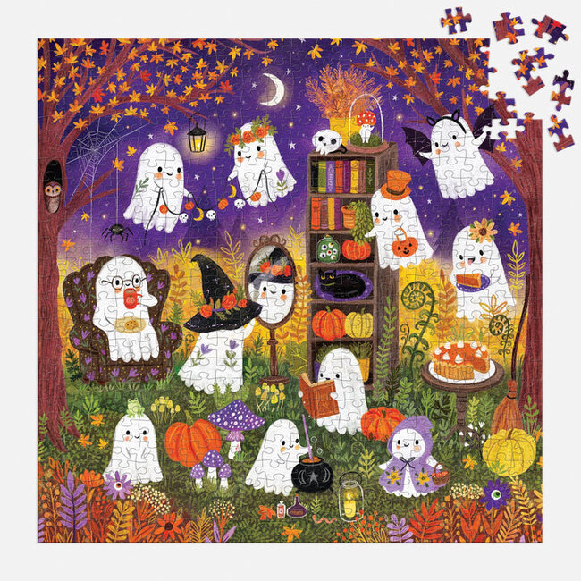 Galison/mudpuppy Ghostly Gathering 500 Piece Family Puzzle