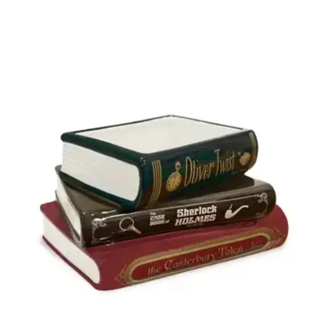 Stacked Book Planter - Literary Classics