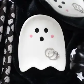 Quanta Distribution Inc Sweet Halloween Ghost Trinket Dish